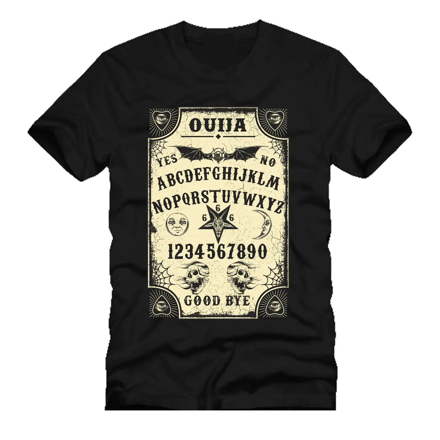 OUIJA BOARD spooky horror ghostly dtg Мужская футболка новые футболки Забавные топы Новые унисекс