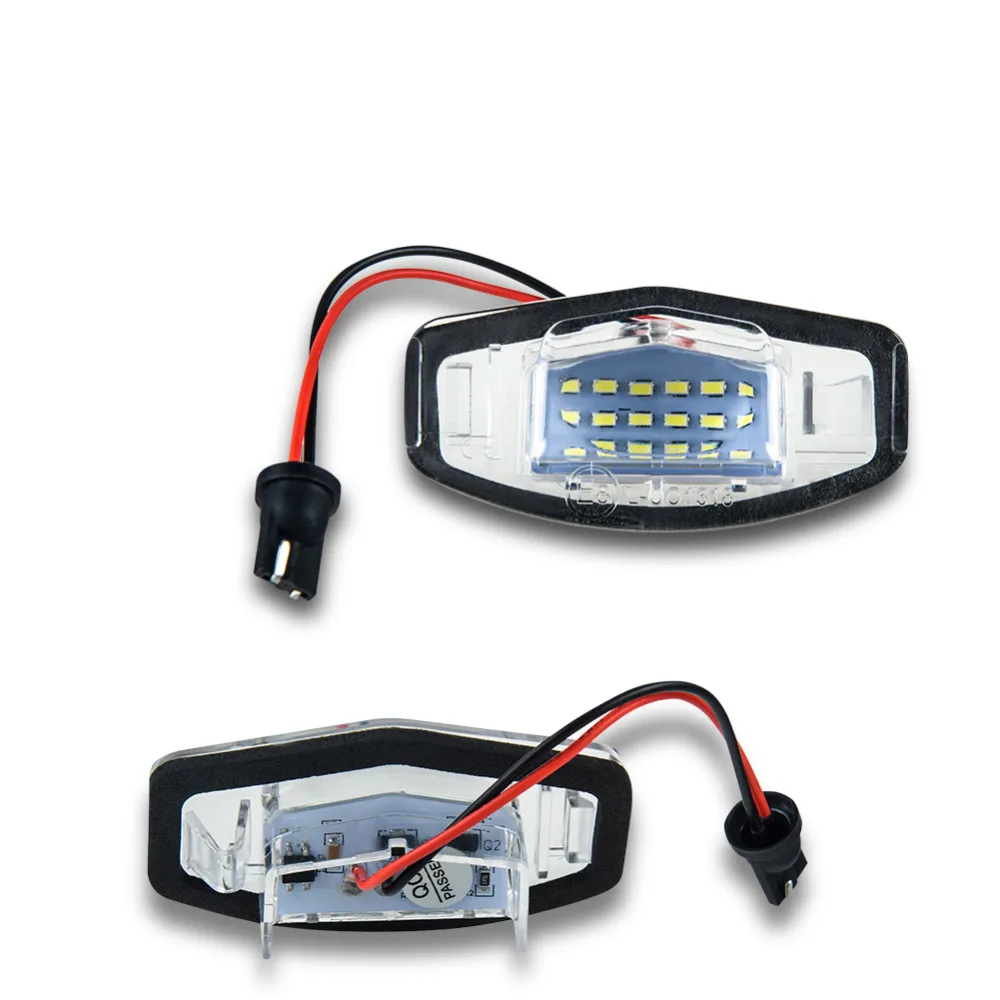 VooVoo 2 шт./компл. Canbus без ошибок 12 в белый 18 SMD СВЕТОДИОДНЫЙ номерной знак для Honda Civic