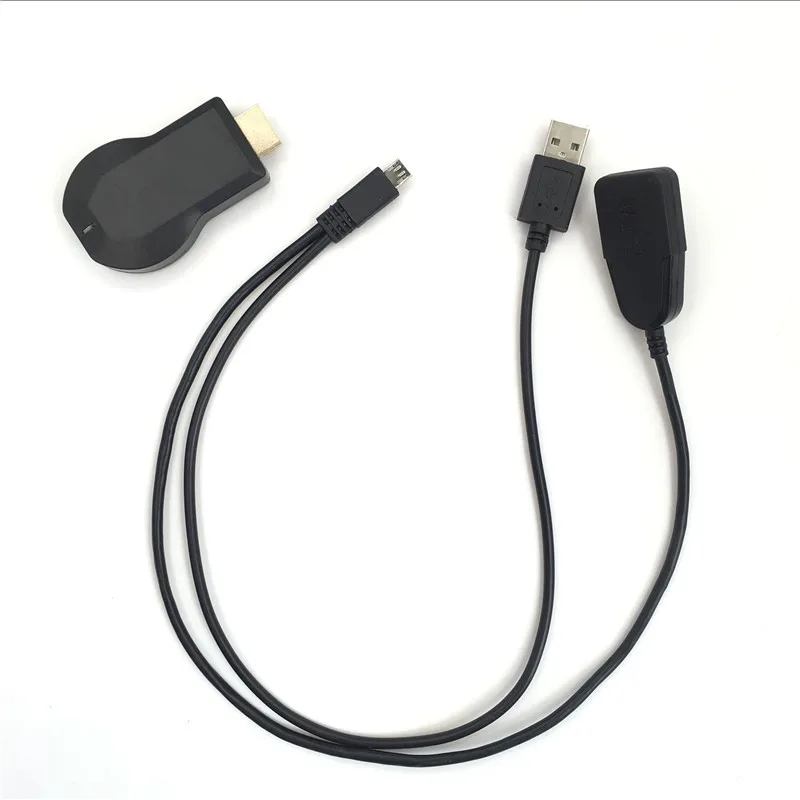 Black NO logo AnyCast M2 Plus Airplay 1080P беспроводной WiFi Дисплей ТВ ключ приемник ТВ-палка Android Miracast для телефона ПК для Chromecast - Цвет: Black NO logo