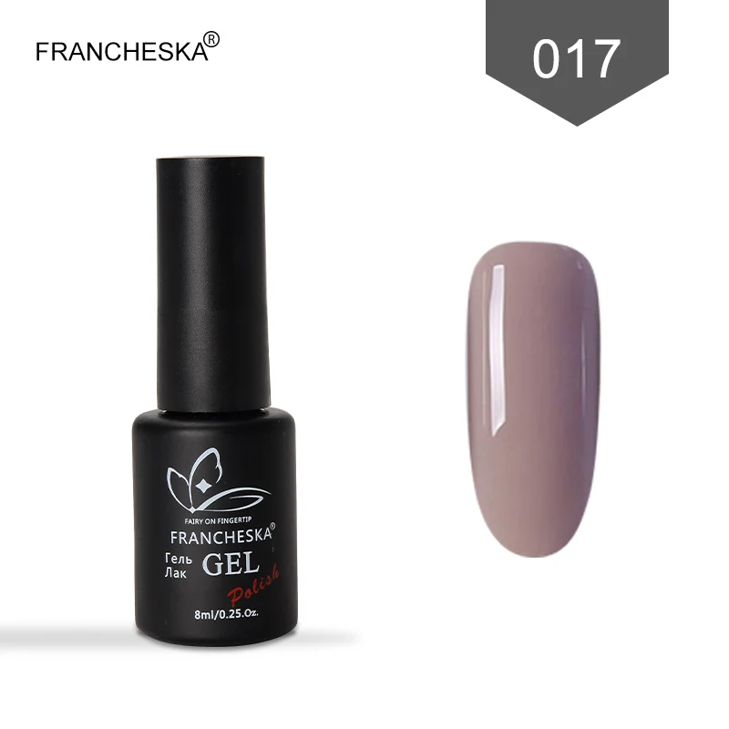 Francheska 017 Francheska гель лак для ногтей гель лак 80 цветов светодиодный УФ nagels spulletjes oje впитывающий полуперманентный Smalto для unghie Гель-лак - Цвет: Francheska 017