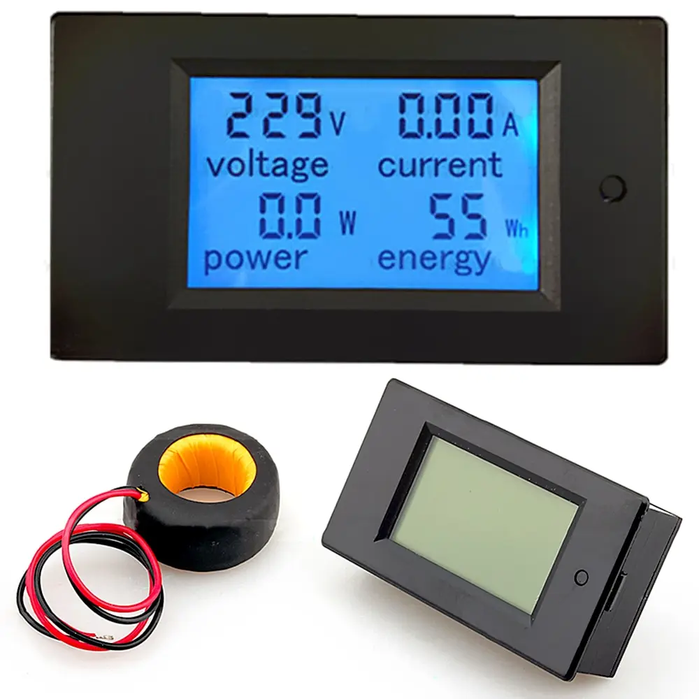 4 in 1 LCD Panel Digital Voltmeter Ammeter AC 260V 100A Amp Volt Current Meter Tester with Transformer CT | Инструменты