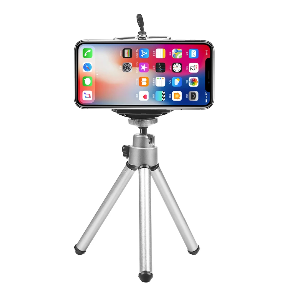 Снимайте Мини штатив+ телефон клип стенд держатель крепление адаптера для iPhone X 8 7 6 6 Plus 5S 5C SamSung Xiaomi huawei Гибкий штатив
