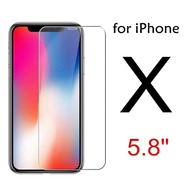 2 шт. 2.5D Закаленное стекло для iphone X 8 5 5S 5c SE 6 6s 7 plus XR XS MAX plus защита экрана Защитная пленка чехол - Цвет: for iPhone X