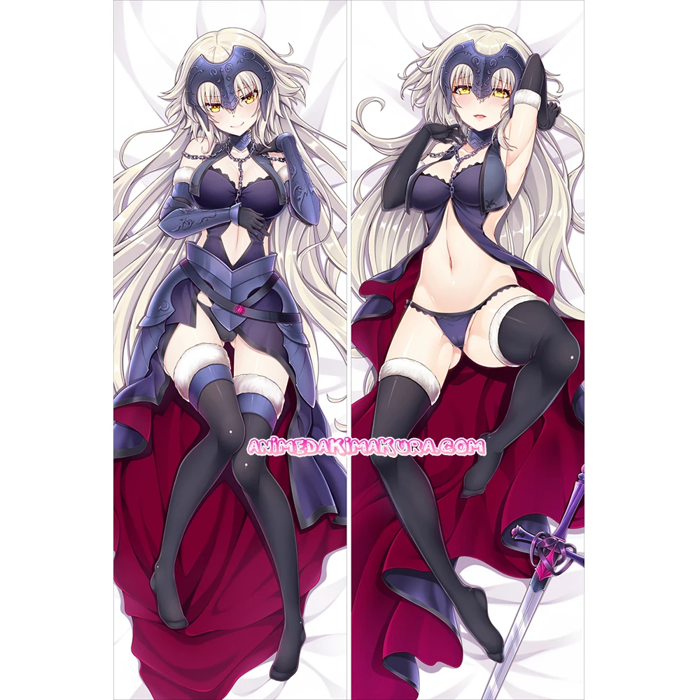 Fate/Apocrypha Fate/Grand Order Dakimakura Black Jeanne Dɺrc Anime Girl Hugging Body Pillow Case Cover | Дом и сад