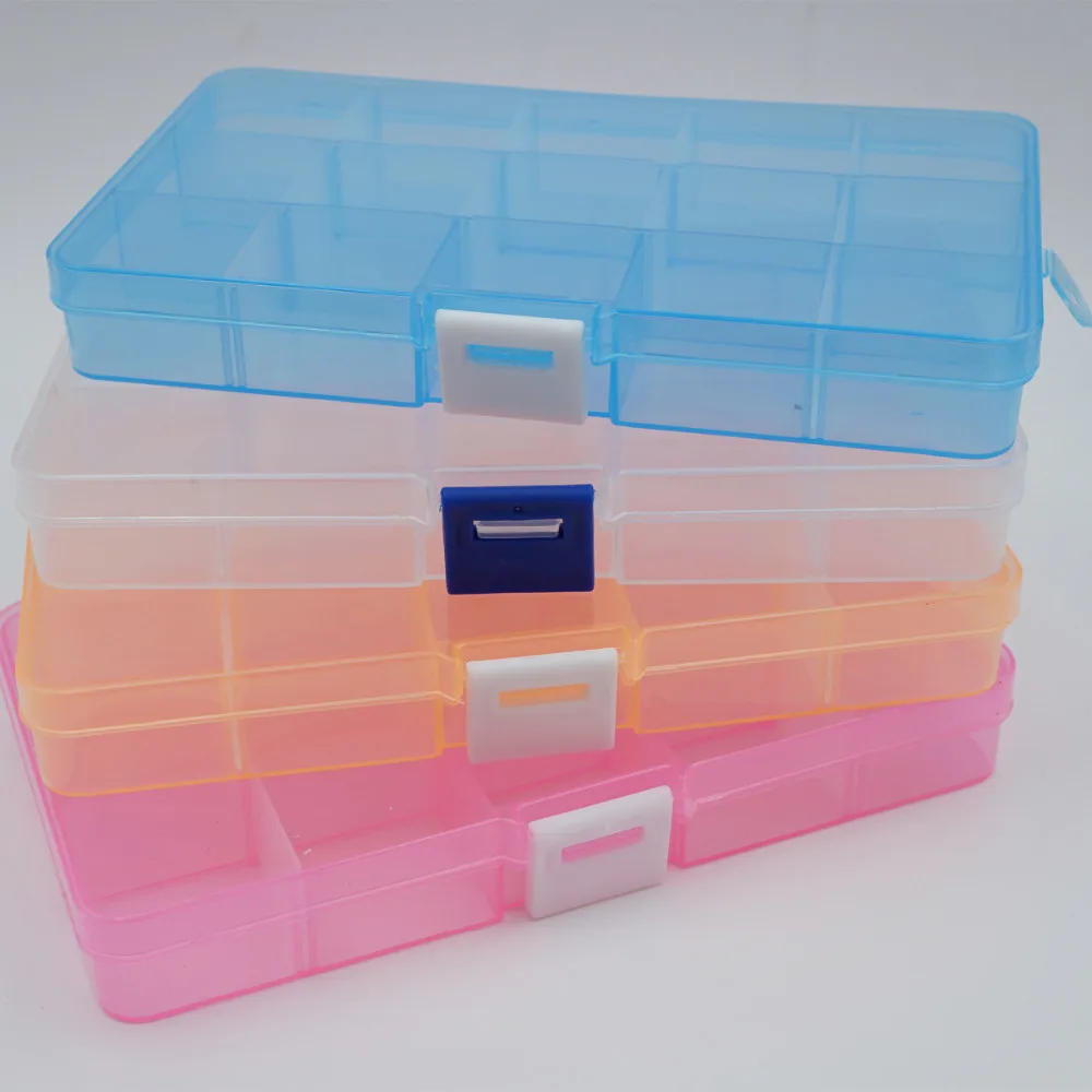 Пластиковый 15 Отсек для слотов ювелирный Регулируемый инструмент ожерелья