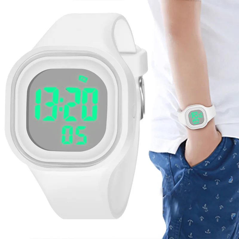 

KDM White Sport Watch LED Digital 30M Waterproof Casual Quartz Wristwatch Luminous Chronograph Date Reloj Hombre Watch Man 1008