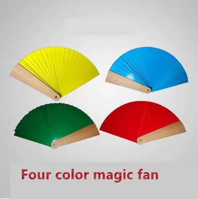 Четыре цвета Fan Magic изменение волшебный трюк веселье ментализм иллюзии сцена