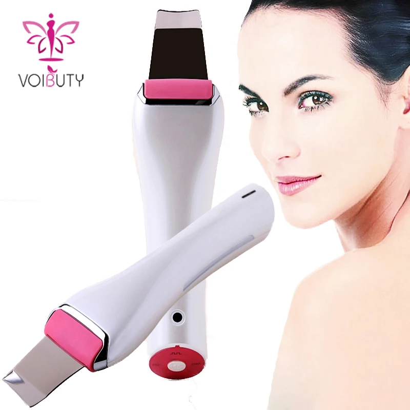 Ультразвуковой скребок для кожи аппарат очищения лица и удаления акне спа