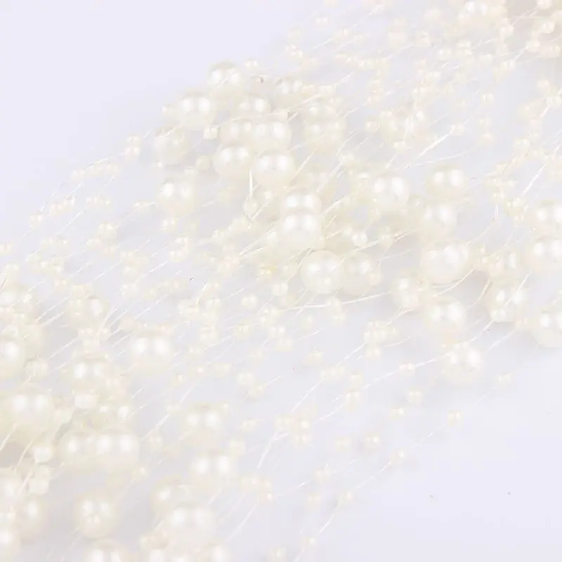 5 метров 4 шт./лот 17 цветов леска искусственные жемчужные бусины из АБС пластика