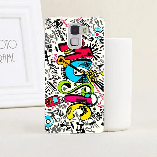 Art Painted Fashion Cute Lovely UV Print Hard Cover Case For Huawei Honor 7 Phone Protective Back Skin Shell Hood |