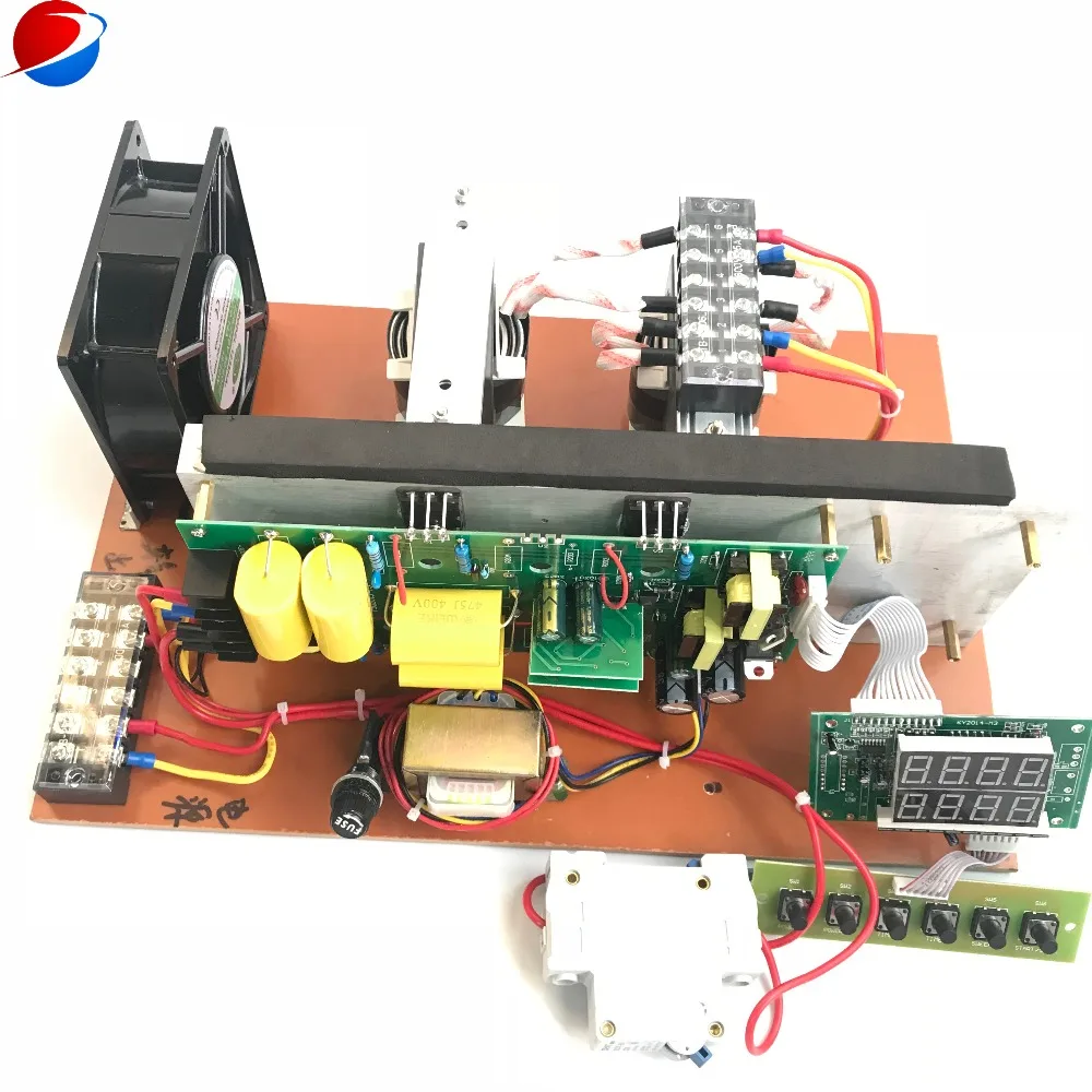 Высокая мощность 2000 Вт ультразвуковая волна pcb генератор 20 кГц 25 28 30 33 40 для чистки