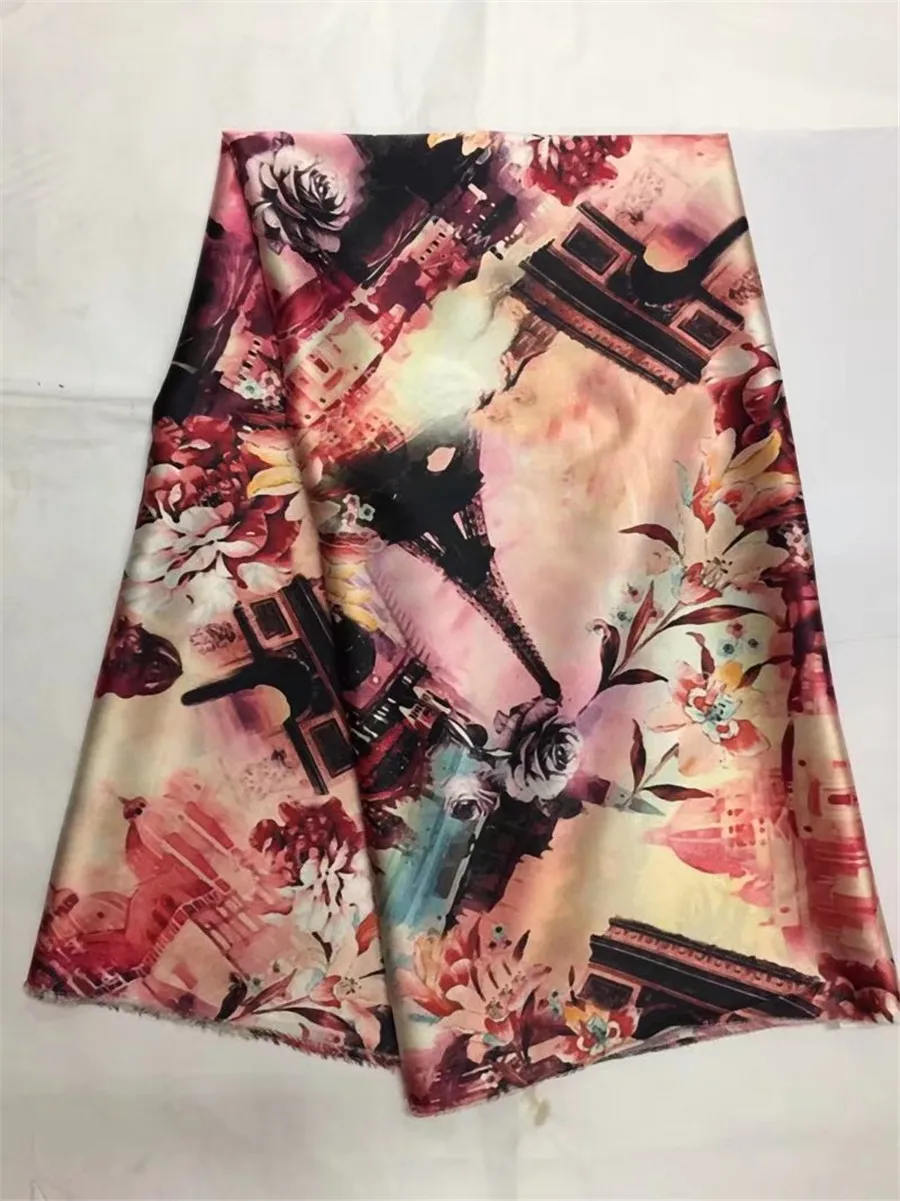 (5 yards/lot)LXE313-8 Luxury Silk satin spitze stoff Afrikanische fleck hohe qualitat Nigerianischen textil fur dame | Дом и сад