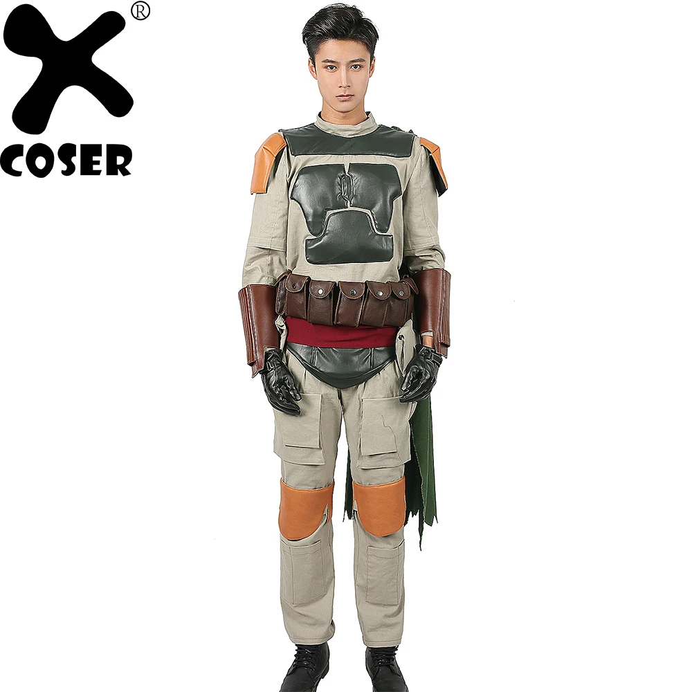 Костюм для косплея XCOSER Boba Fett костюм супергероя полный комплект одежды Хэллоуина