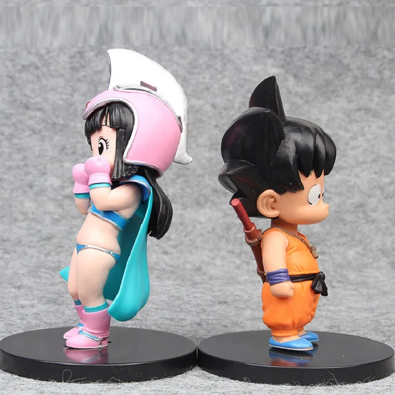 Один набор Dragon Ball милый Сон Гоку и Чи фигурка игрушки фильмы DIY дисплей Kawaii Модель