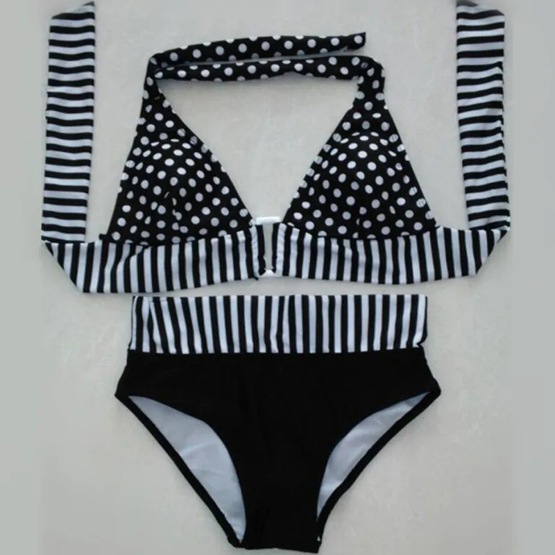 Купальник большого размера 2020 купальник с высокой талией раздельное бикини для