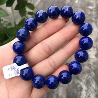 natural lapis lazuli stone bracelet 13 2mm women men party gift stretch round beads crystal bracelet jewelry aaaaa