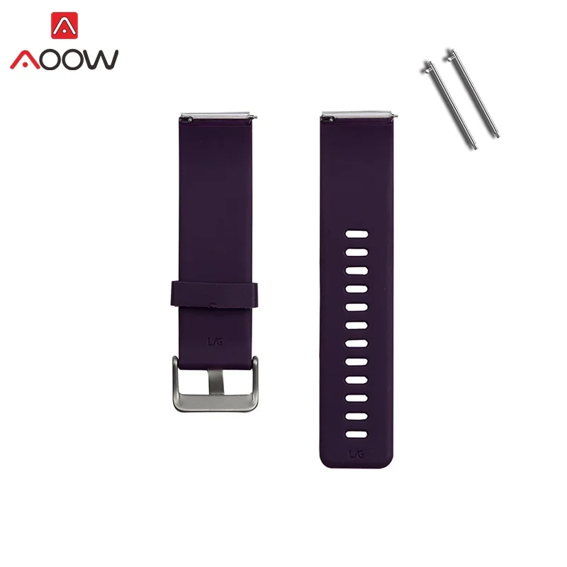 pruple AOOW ремешок для часов Fit-bit blaze Quick Release мягкий резиновый силиконовый Дайвинг Спорт Водонепроницаемый замена Смарт-часы ремешок - Цвет ремешка: pruple