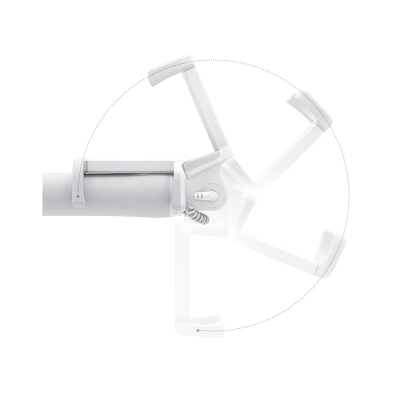 Original Xiaomi Selfie Stick Monopod Wired Remote Selfi Self Extendable Handheld Shutter For Smartphone iPhone | Электроника