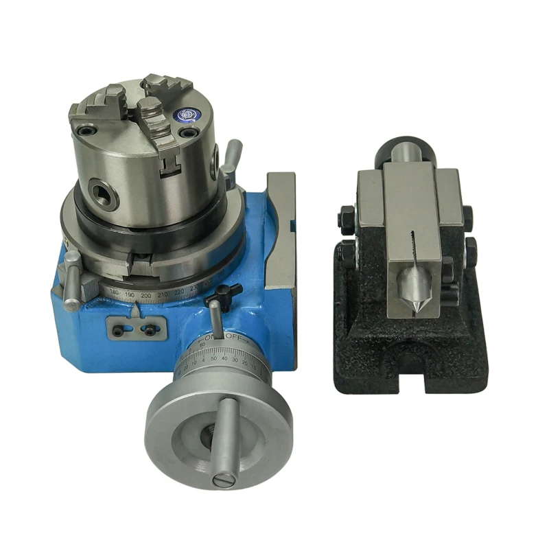 

Universal Dividing Head Precision Tailstock 3-Jaw Lathe Chuck Dividing Plates CNC Milling Head Tail Stock CNC Rotary Axis