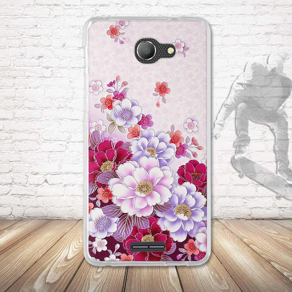 Роскошный чехол для телефона Alcatel Flash Plus 2 мягкая задняя крышка из ТПУ с рисунком 5