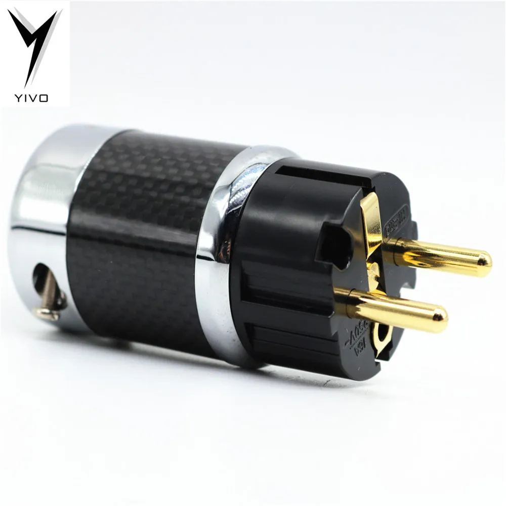 YIVO аудио Hi end HIFI углеродное волокно позолоченный Чистая медь переменного тока