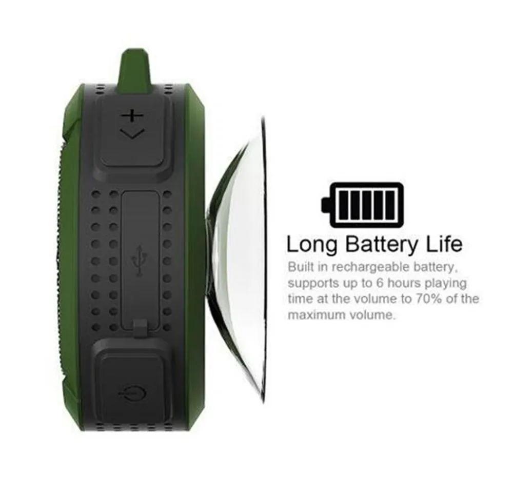 Новый беспроводной водонепроницаемый динамик C6 с приводом 5 Вт поддержка SD TF