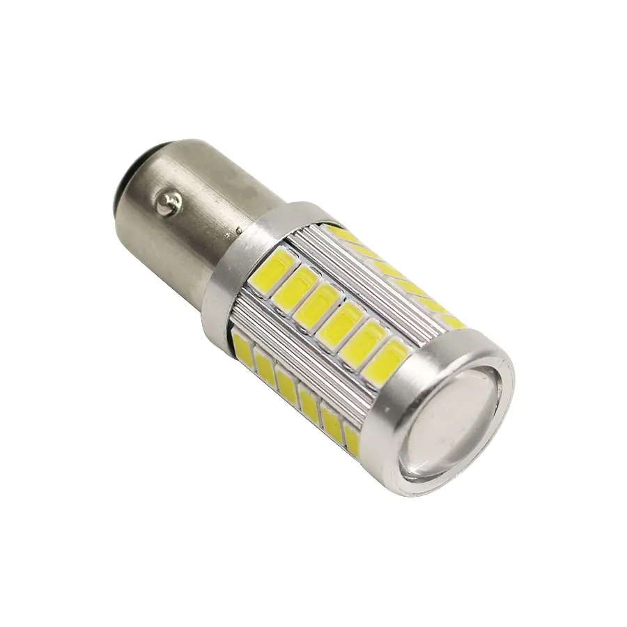 YCCPAUTO 2 шт. 1157 bay15d p21/5 Вт светодиодный стоп сигнал 5730 33SMD автомобильный Задний