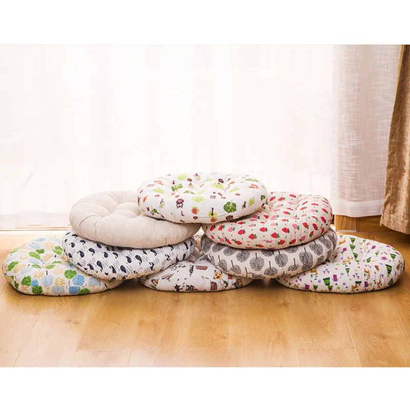 Cotton Cushion Increase Thickening Tatami Round Chair Student Pad Sofa Office Bedroom Home Decoration Futon | Мать и ребенок