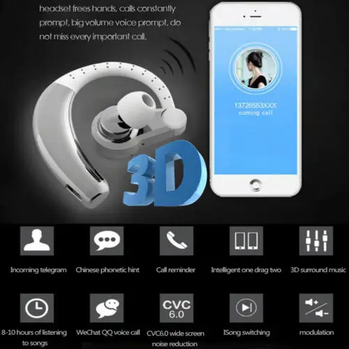 Крепление наушников с Bluetooth наушники с технологией костной проводимости стерео Беспроводная гарнитура