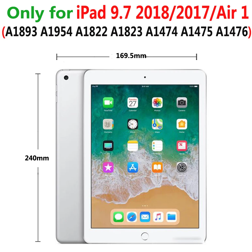 Чехол с мультяшным животным для Apple iPad Air 1/2 5/6 9 7 дюймов Флип Pu Кожаный