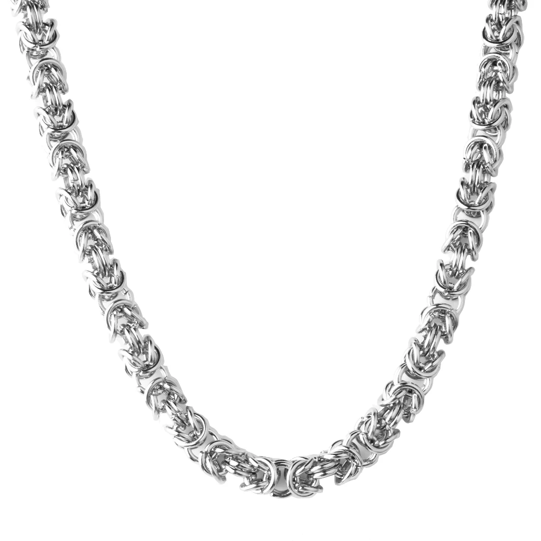 Уникальный 8 мм широкий серебряный цвет из нержавеющей стали Византийская