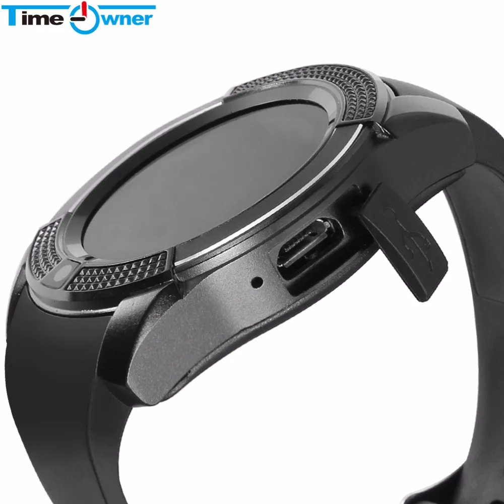 TimeOwner V8S умные часы sim-карта телефон TF карта музыкальные наручные звонок