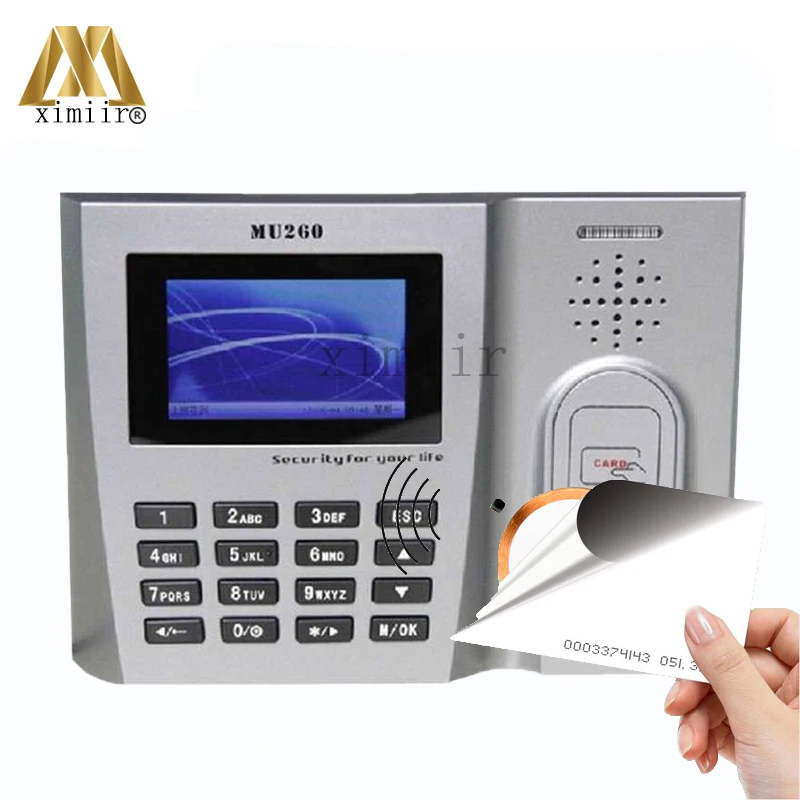 ZK MU260 RFID карты посещаемость времени EM время часы TCP/IP USB биометрический рекордер с