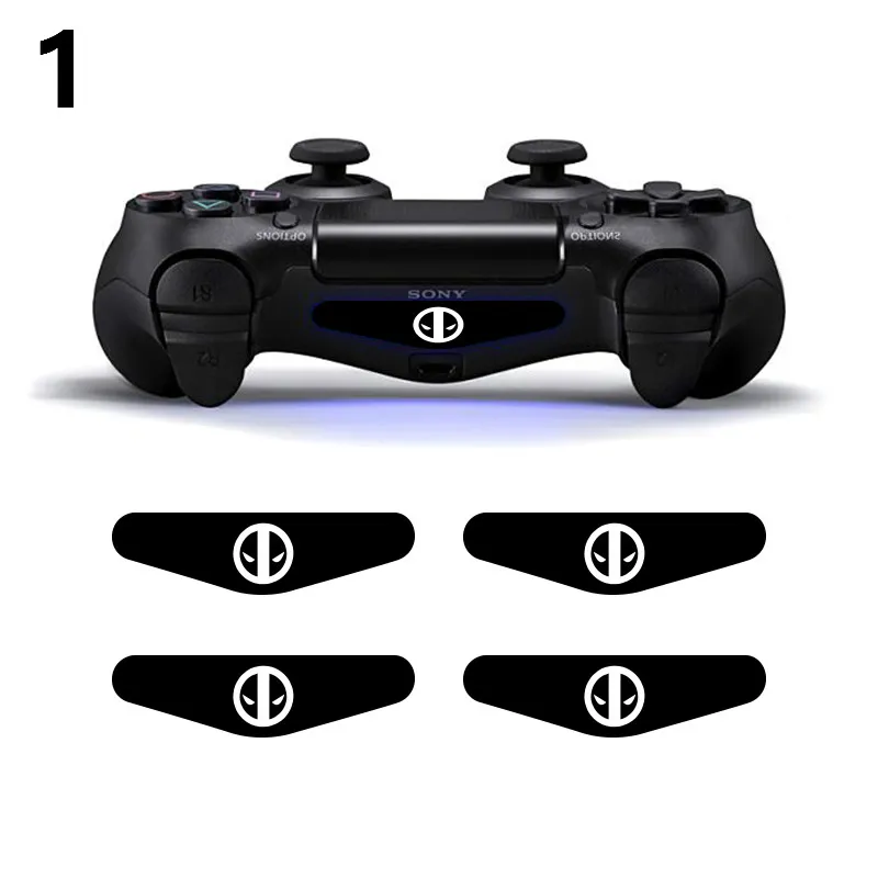 1 4 шт./лот светодиодный светильник штрих-наклейка для Playstation 4 PS4 пользовательская наклейка игровой светильник стикер для PS4 Dualshock контроллер - Цвет: 1