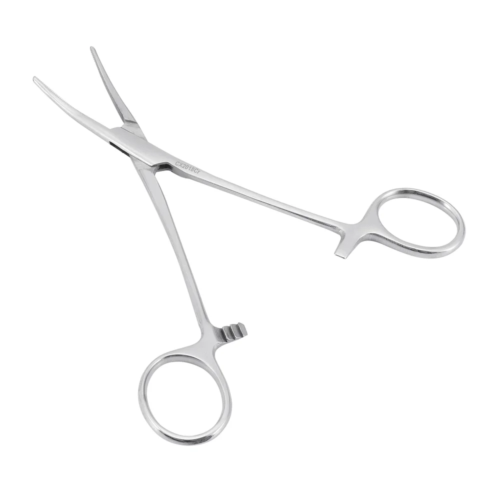 1X Нержавеющая Сталь Изгиб Тип Hemostat фиксатор щипцы изогнутые москитные локоть для