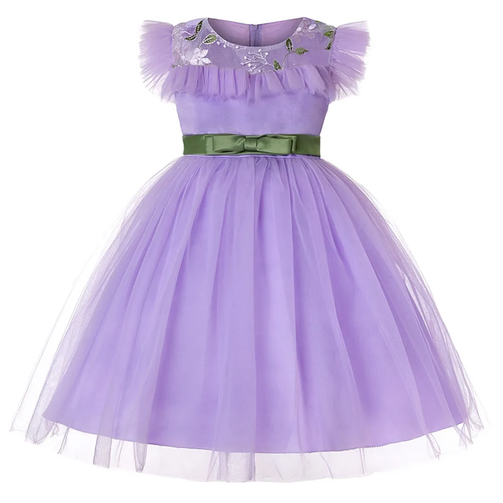 Girl Princess Dress Embroidery Children Festival Costumes Baby Girls Wedding Party Kids Voile Dresses For | Детская одежда и обувь