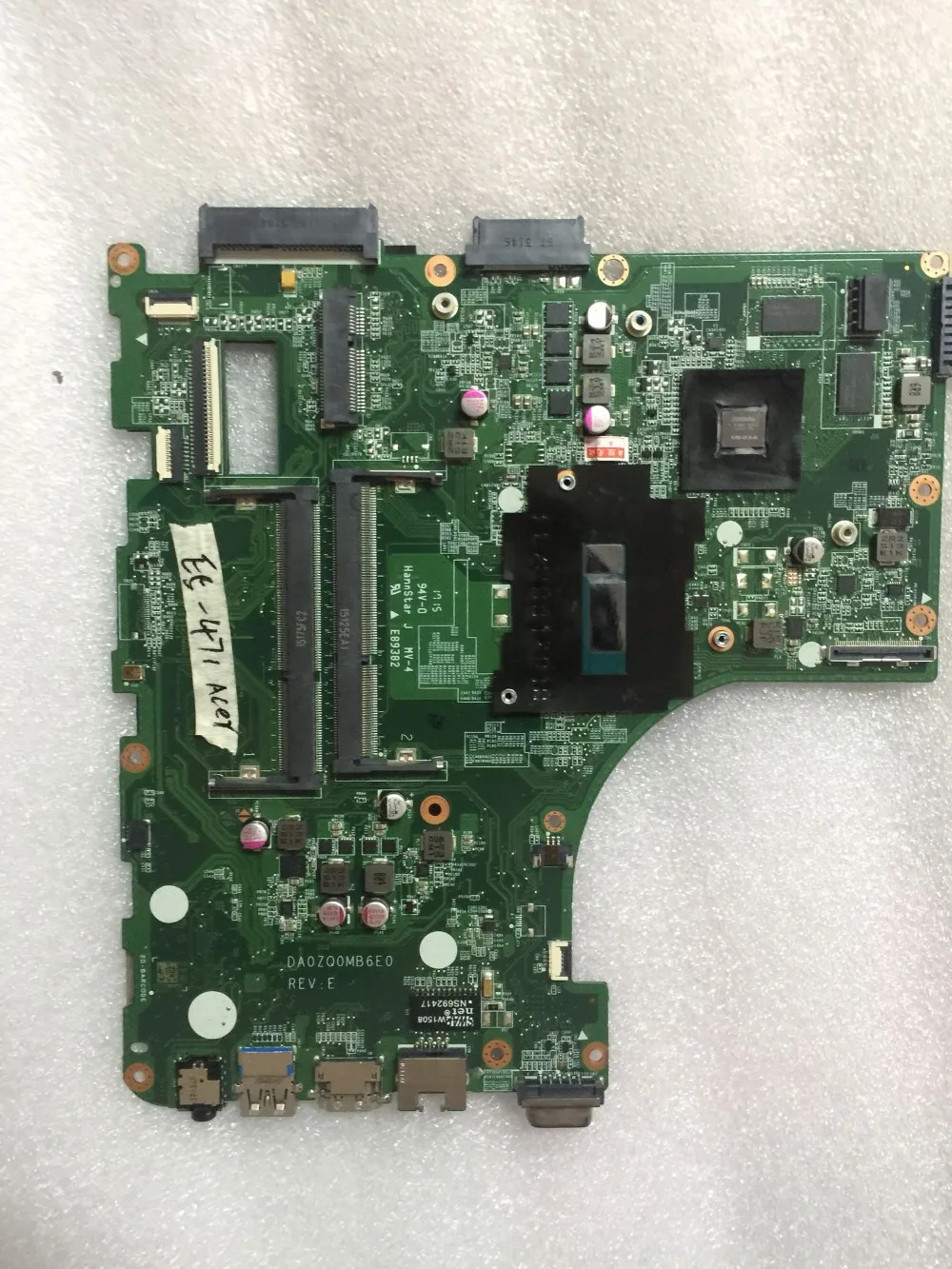 Для Acer Aspire E5-471G E5-471PG V3-472G V3-472PG материнская плата NB.MN111.001 DA0ZQ0MB6E0 с i5 4210U/4200U GT820M 100% |