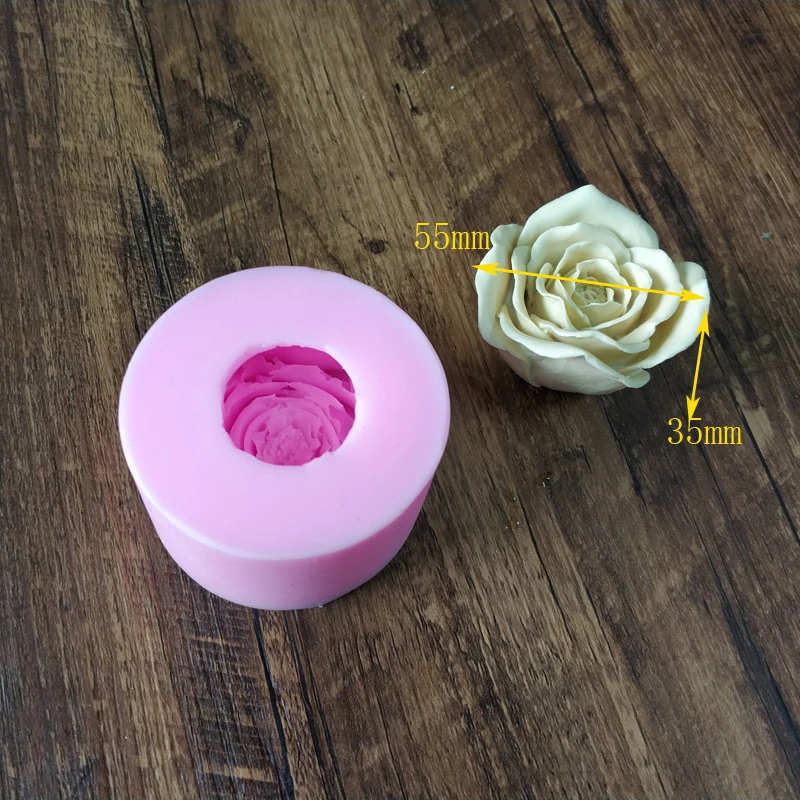 

New Peony Flower Soft Silicone Fondant Mould Soap aromatherapy plaster making tool Sugarcraft DIY cake decoration