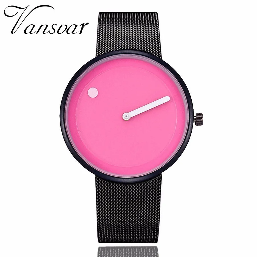 Часы наручные унисекс креативный дизайн кварцевые повседневные с сетчатым