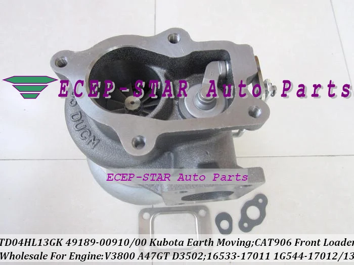 Бесплатная доставка TD04HL 49189 00910 1G544 17012 17013 00900 Turbo для Caterpillar For CAT 906 фронтальный