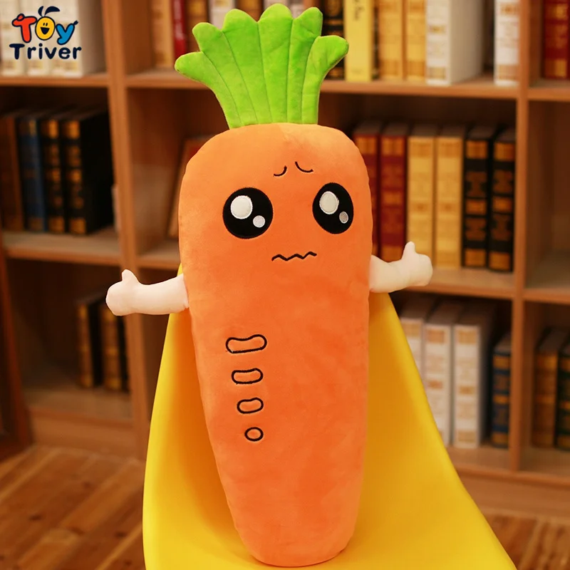 

Carrot Vegetable Plush Toy Triver Stuffed Doll Pillow Cushion Baby Kids Children Birthday Gift Drop Shipping