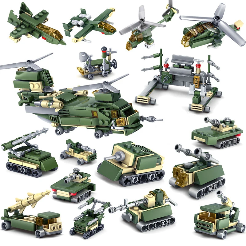 KAZI 84053 поле Армия серии Мини Building Block развивающие игрушки Совместимость с