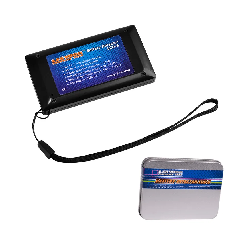 Maxpro 2 6S ЖК детектор литиевой Lipo батареи lcd 6 Контролер тестер для RC вертолетный
