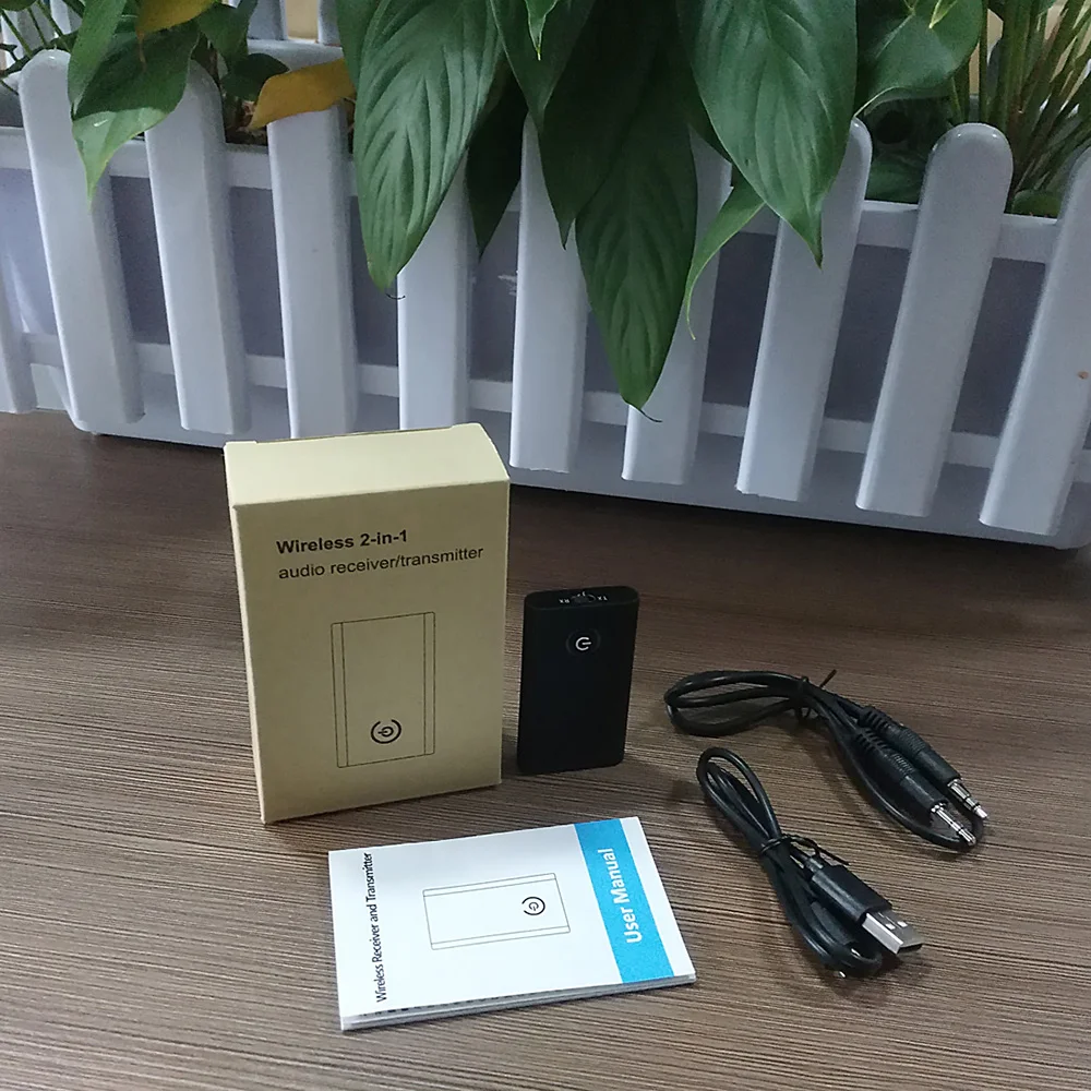 2-в-1 Bluetooth передатчик и приемник с двойным режимом Беспроводной стерео аудио для