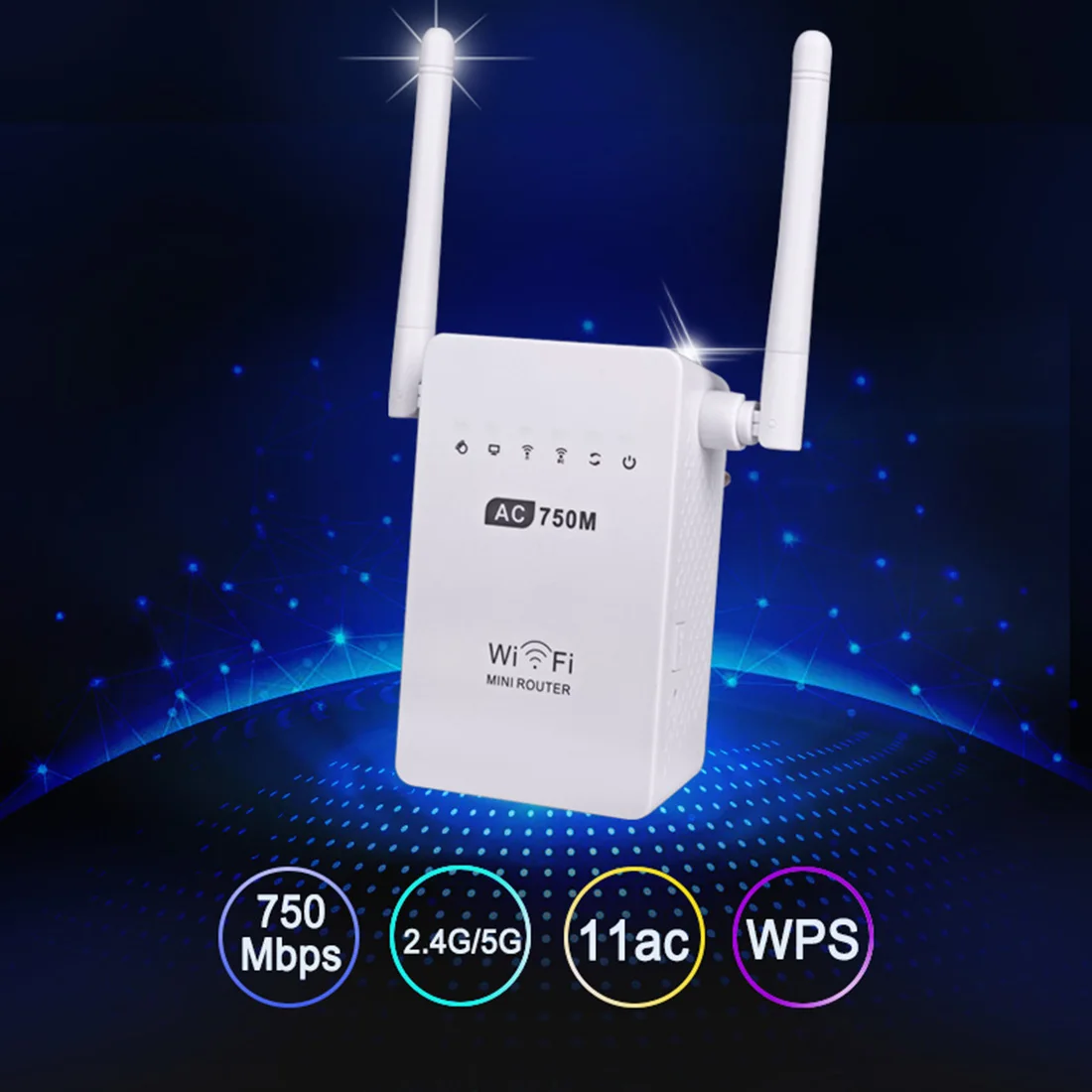 Беспроводной маршрутизатор NOYOKERE 750M AC750 двухдиапазонный 2 4 ГГц/5 ГГц Wi-Fi