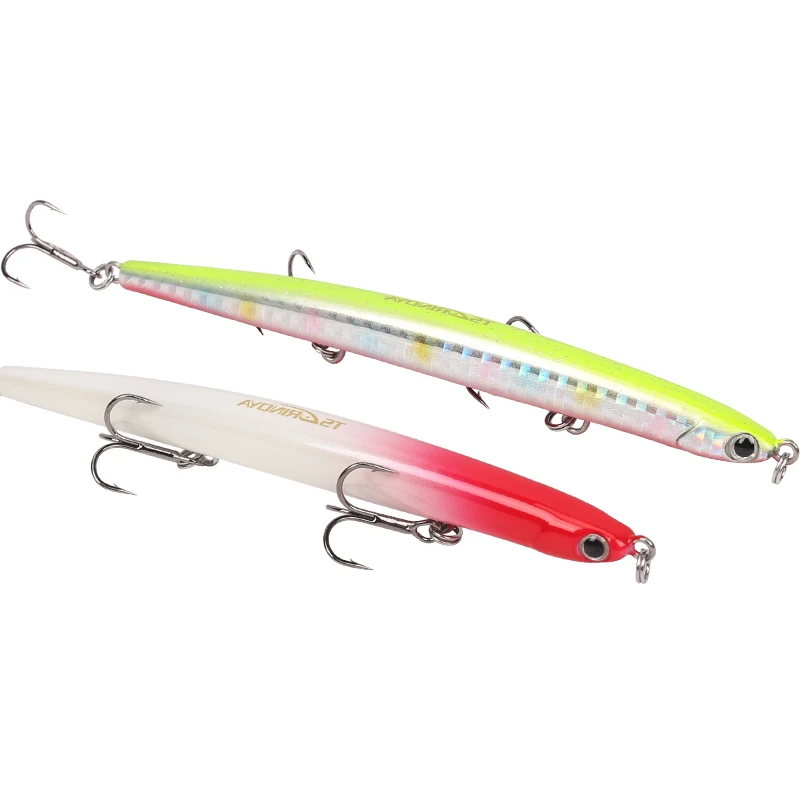 Le Fish TSURINOYA DW47 110 мм 12 г Тонущий Приманка для рыбалки карандаш тройные Крючки тонкие