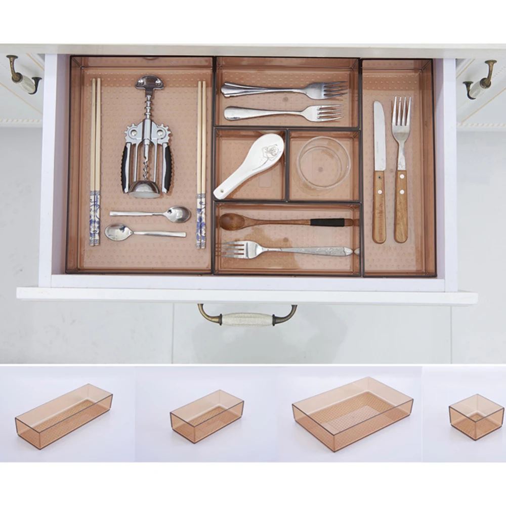 

Plastic Kitchen Organizer Knife Fork Spoon Storage Chopsticks Partition Organizer Plate Dish Cutlery Cup Holder Home Drawer Case