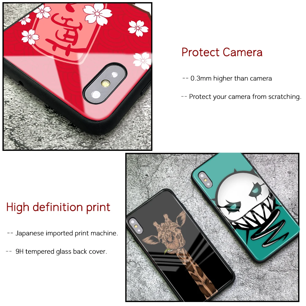 Finder чехол Lucky Cat жираф животное твердая задняя крышка стеклянный для iPhone 6 6S 8 7 Plus X