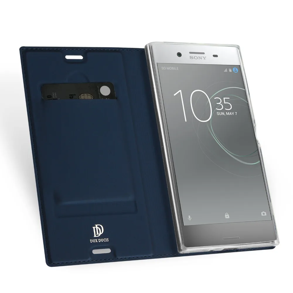 Dux DUCIS Роскошный кожаный флип чехол для Sony Xperia XZ Премиум бумажник G8141 двойной SIM G8142