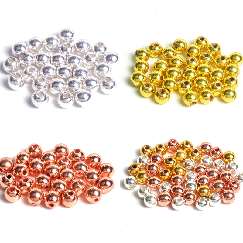 Бисер из розового золота AAA бисер натурального камня для изготовления ювелирных